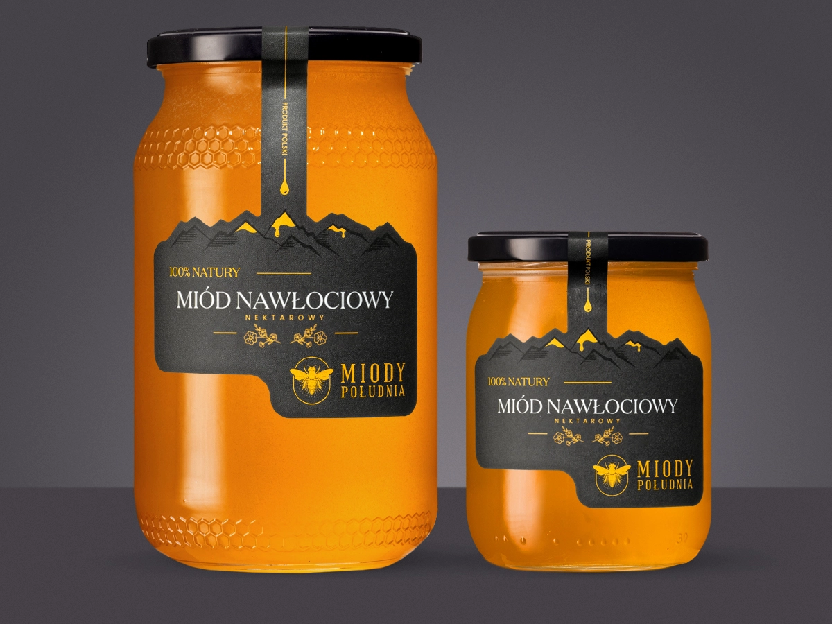 Płynny miód nawłociowy dwa słoiki