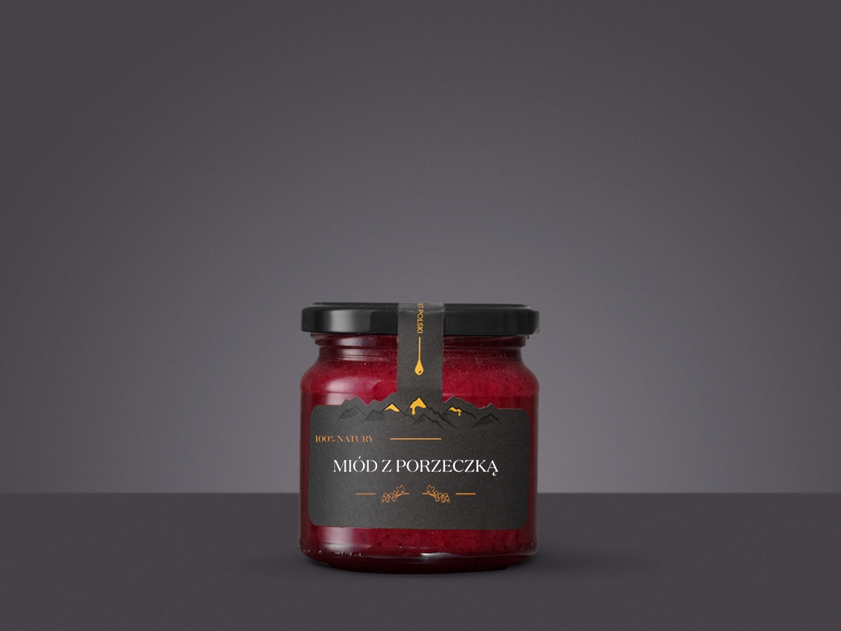 Miód kremowany z porzeczką